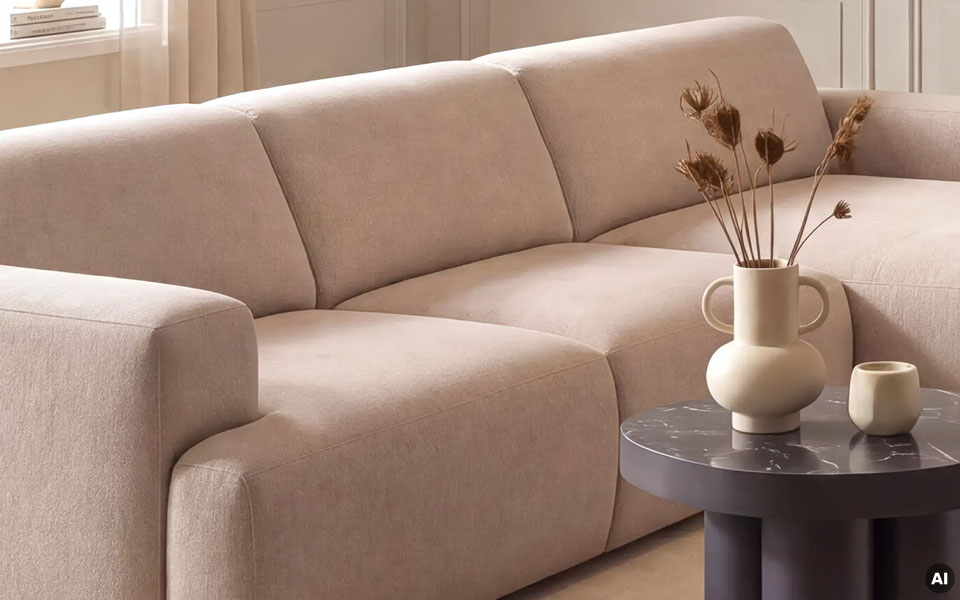 Beiges Sofa