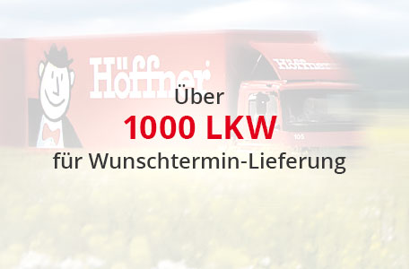 Über 1000 LKW für Wunschtermin-Lieferung