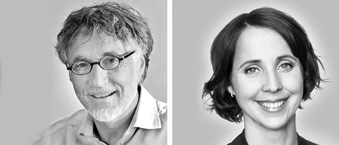 Schwarz-weiß Porträts von Kurt und Sonja Krieger