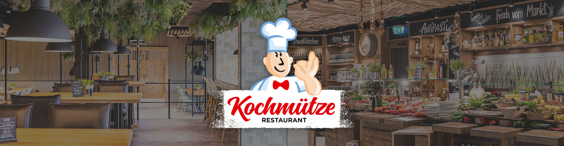 Bilder des Restaurant inkl. Kochemützen-Logo