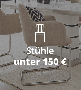 Stühle unter 150 Euro, Bild von einem Stuhl mit einem Kissen darauf