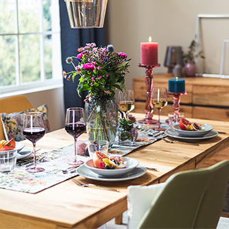 Spätsommerliches Tablesetting