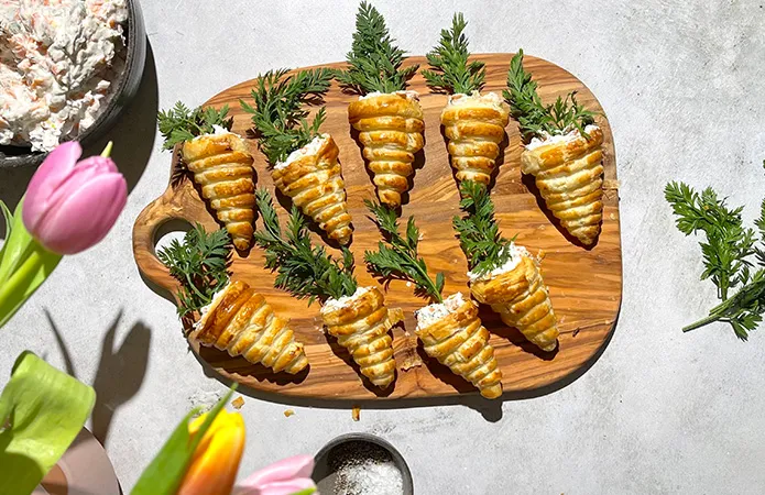 Zum Rezept Blätterteigkarotten