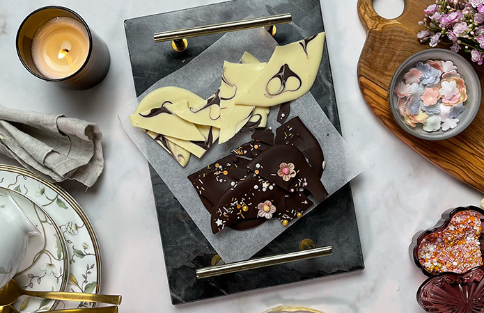 Zum Rezept der Bruchschokolade