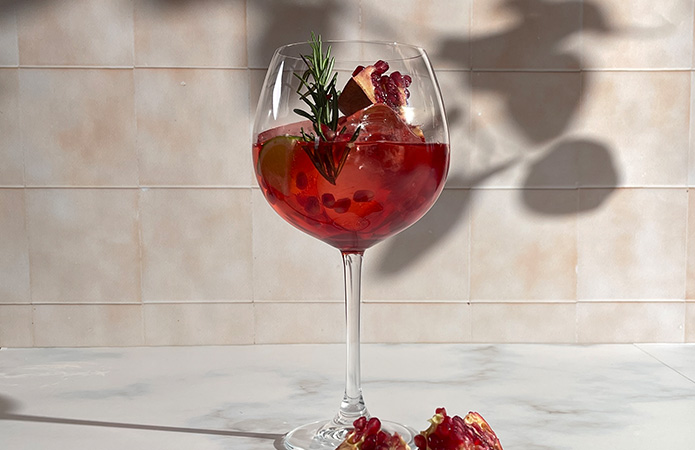 Granatapfel No-Gin Tonic