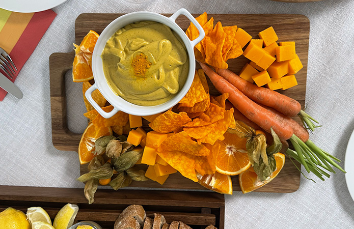 Zum Rezept veganer Käsedip