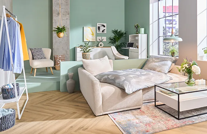 Zur Wohnidee kleine Räume, große Träume