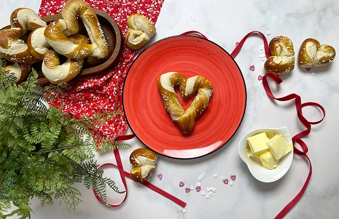 Zum Rezept Laugenherzen