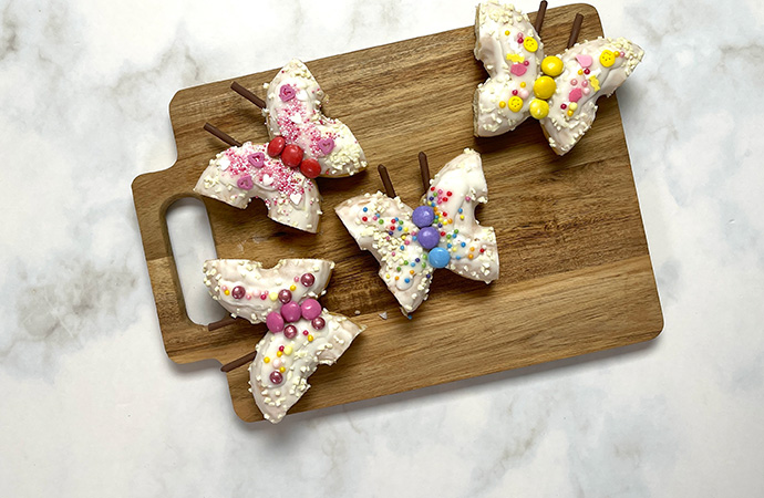 Rezept Donut-Schmetterlinge