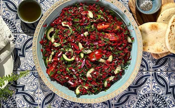 Rotes Risoni-Taboulé