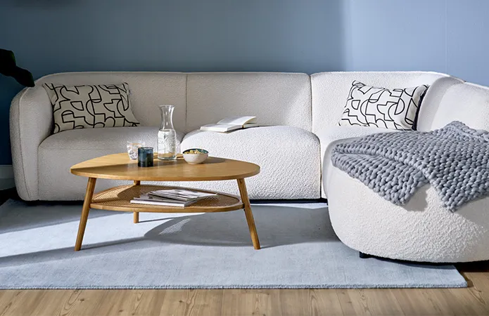 Zur Wohnidee Wohnzimmer im cool blue trend