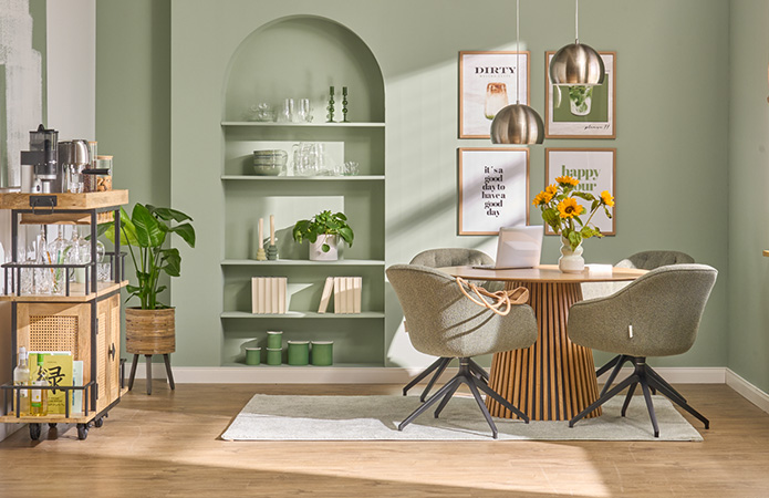 Zur Wohnidee Matcha-Zeit im Essbereich