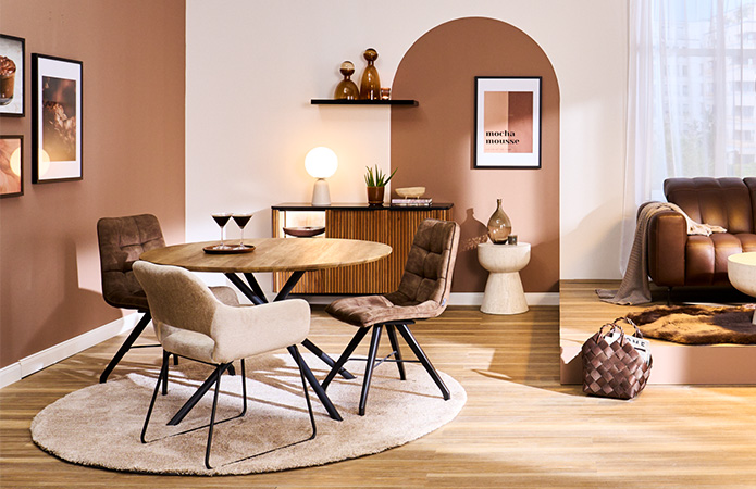 Zur Wohnidee Pantone Trendfarbe 2025 Mocha Mousse