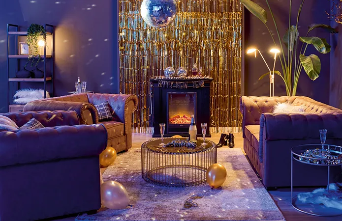 Zur Wohnidee Silvester in Gold