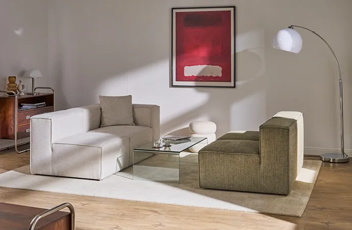 Zur Wohnidee Sofamodule flexibel kombinieren