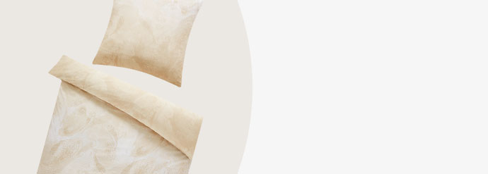 beige Bettwäsche