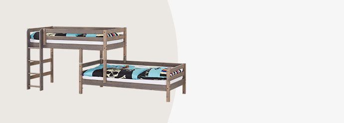 Graues Etagenbett