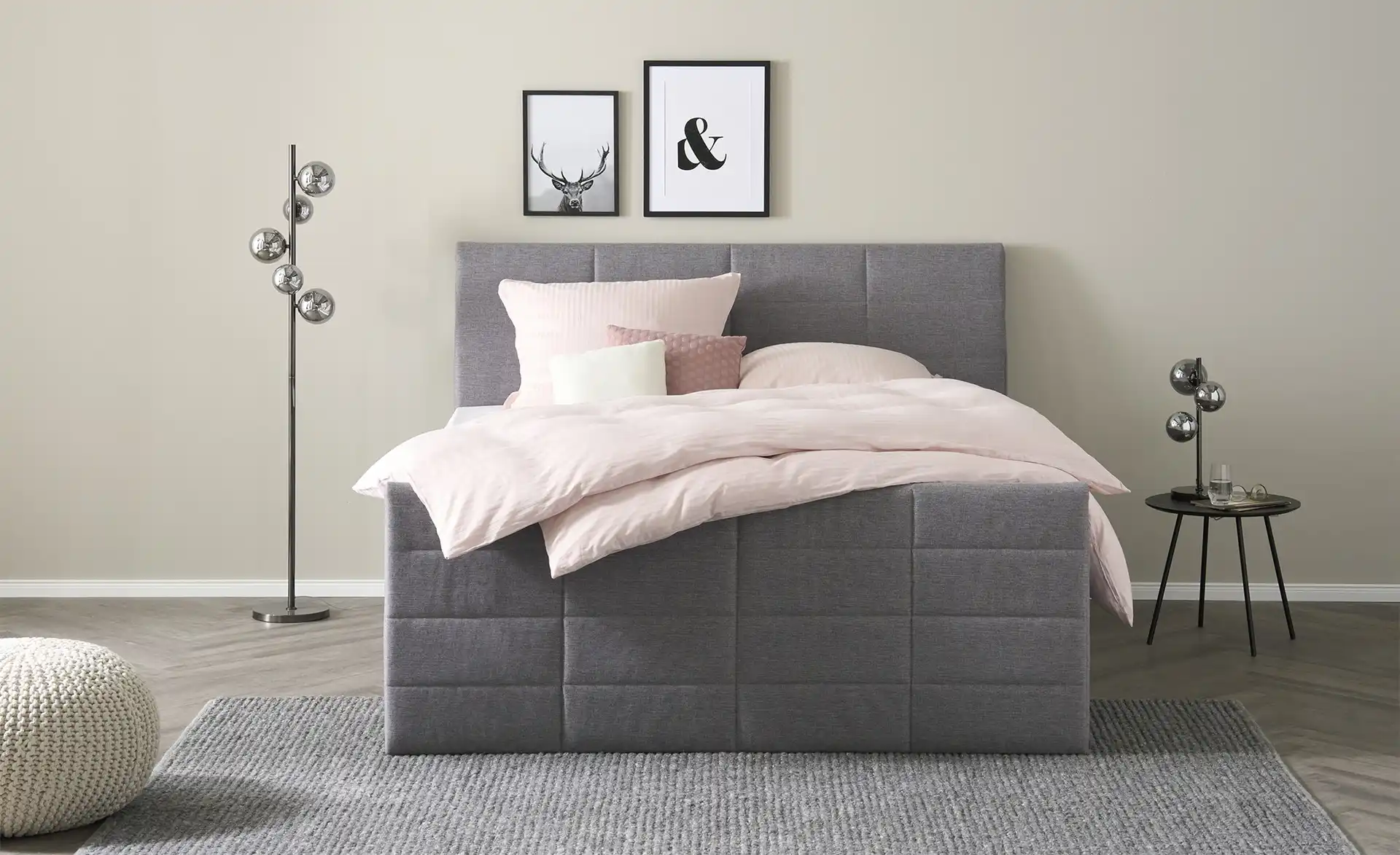 Boxspringbett mit praktischem Bettkasten Baron