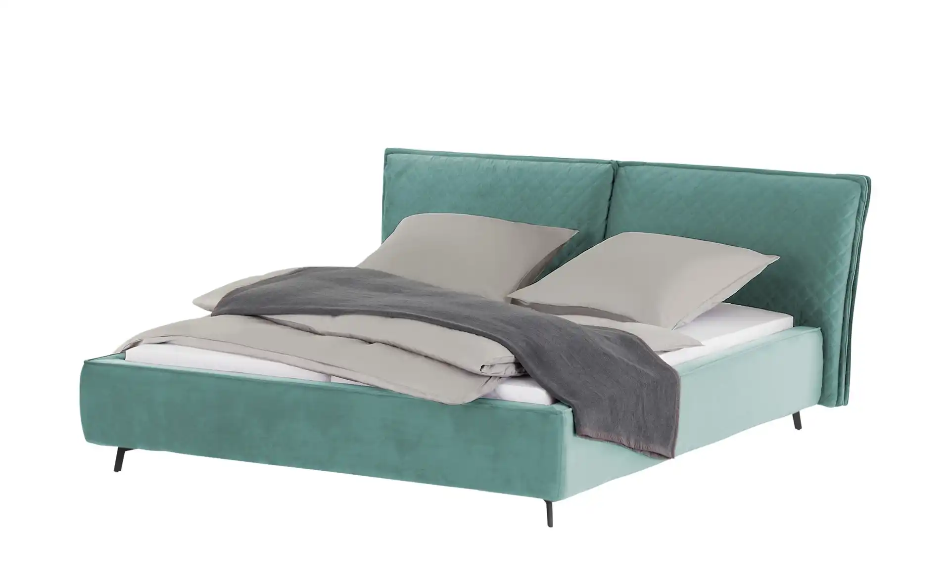 Polsterbettgestell SUNSET 140x200 cm Salbeigrün von POP
