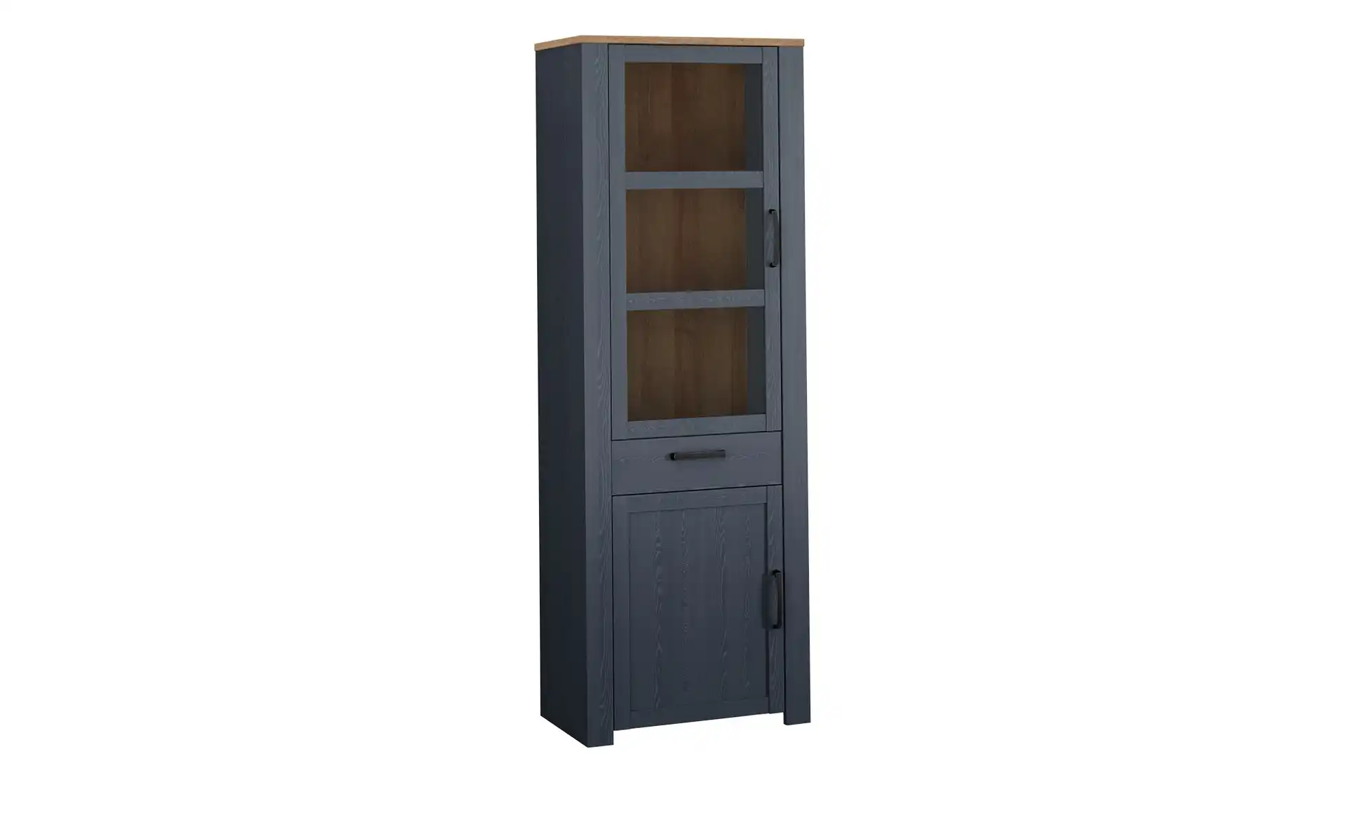 Vitrine TONEO Eiche Navy Blau