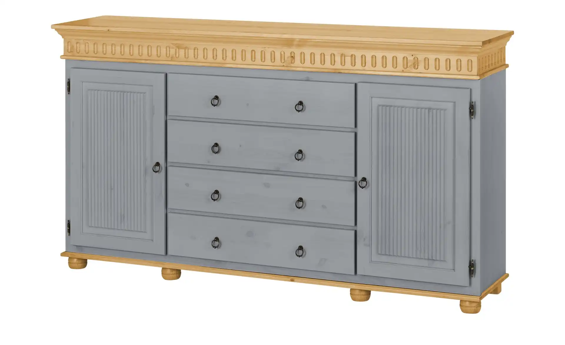 Sideboard Bornholm Grau, Antik, Kiefer