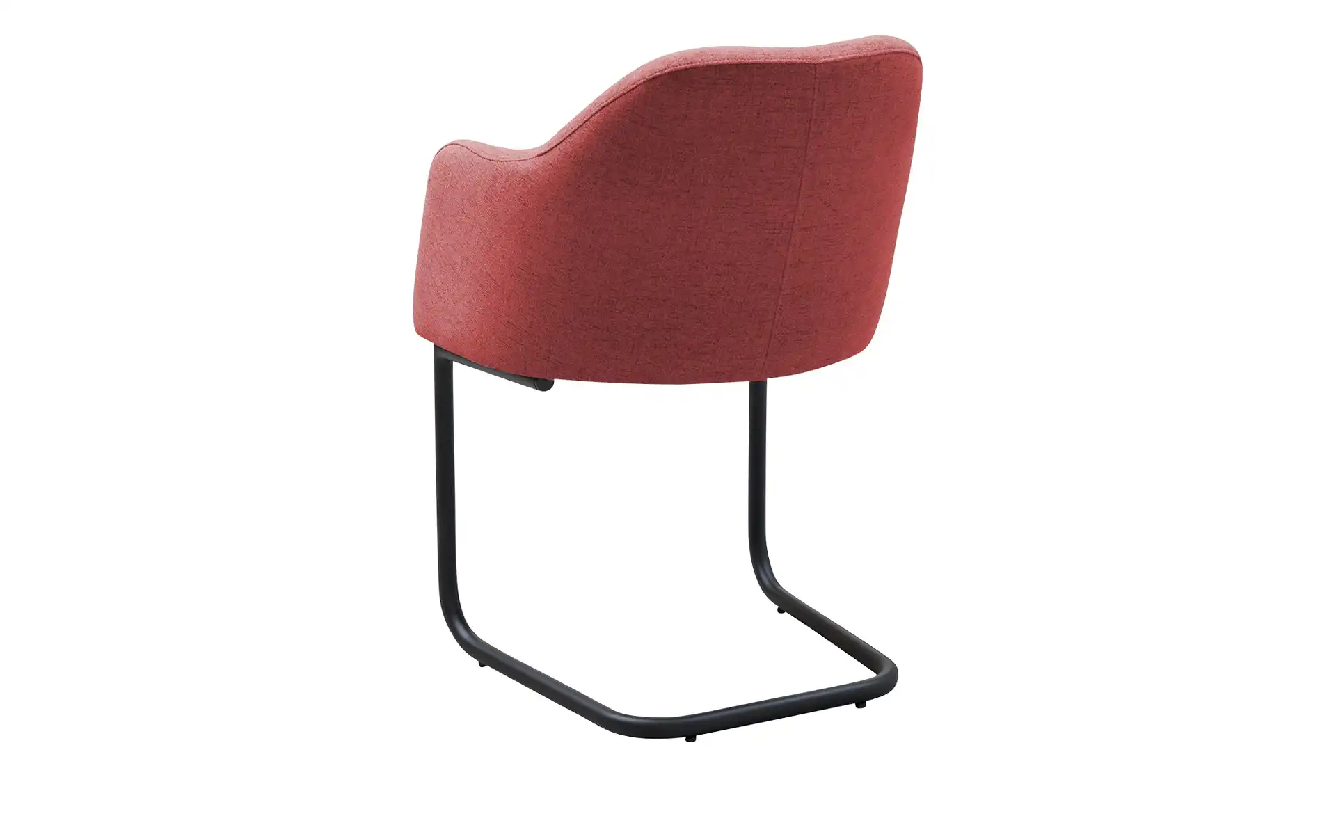 Polsterstuhl VILO Rot / Schwarz - Freischwinger