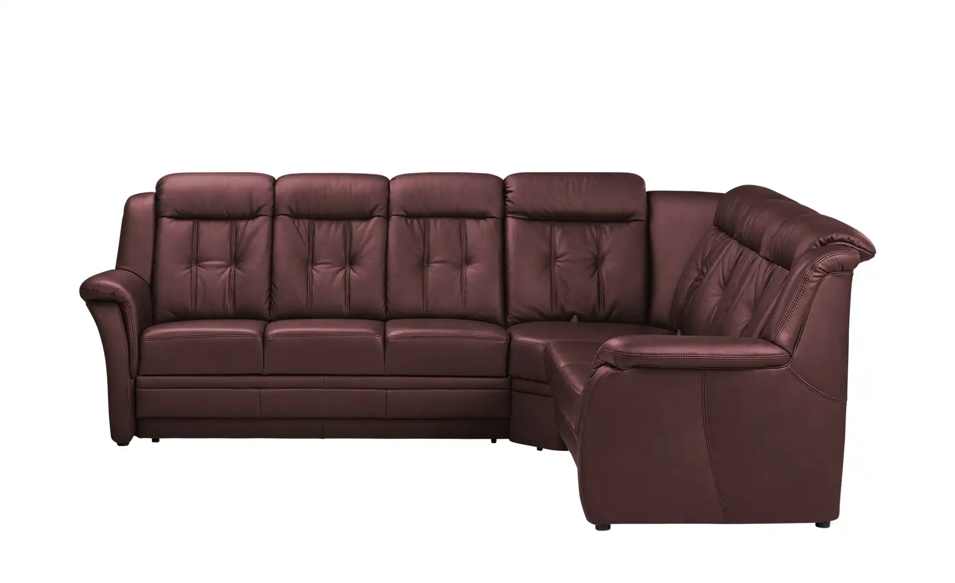 Polstermöbel Oelsa Komfort-Ecksofa aus Leder Andorra