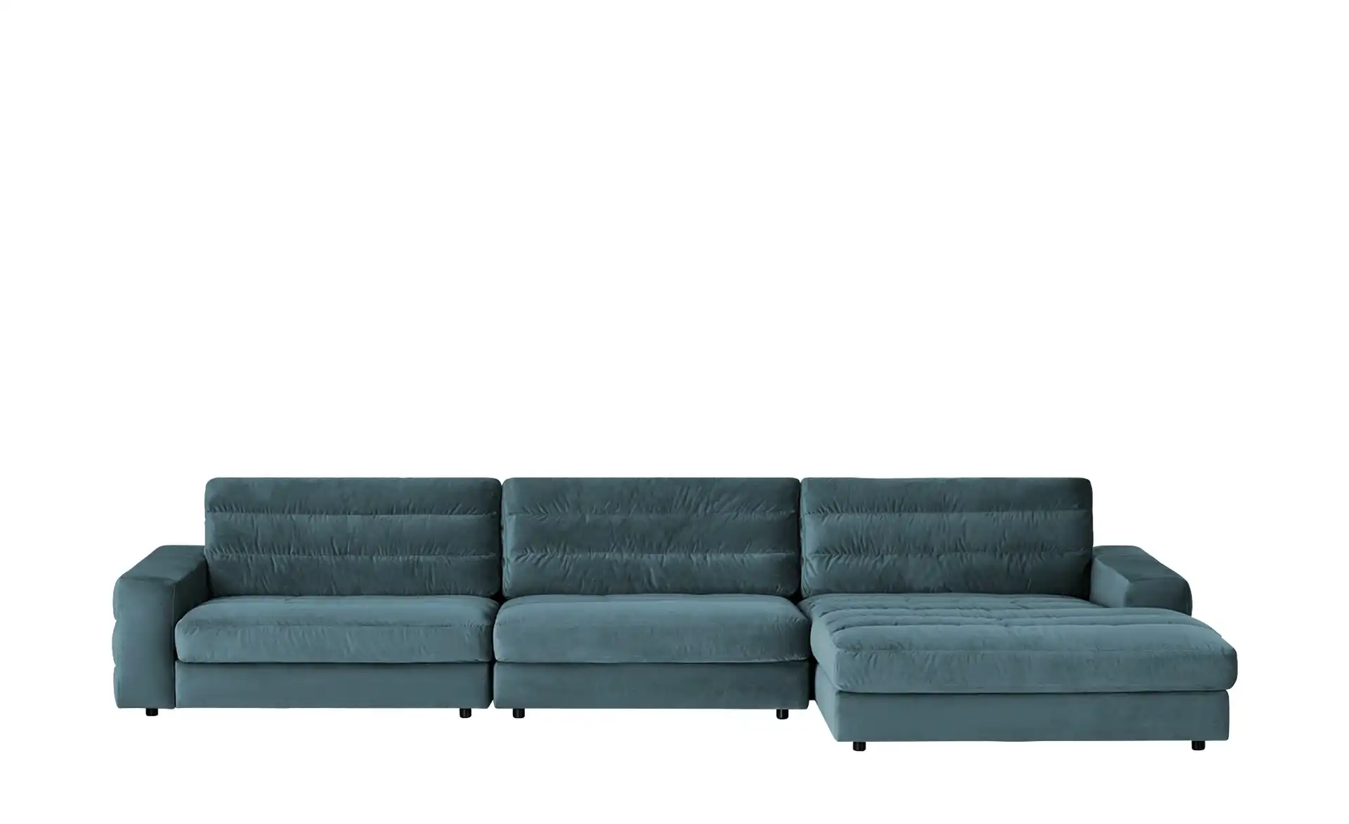 Ecksofa Samt SCARLATTI Petrol von POP