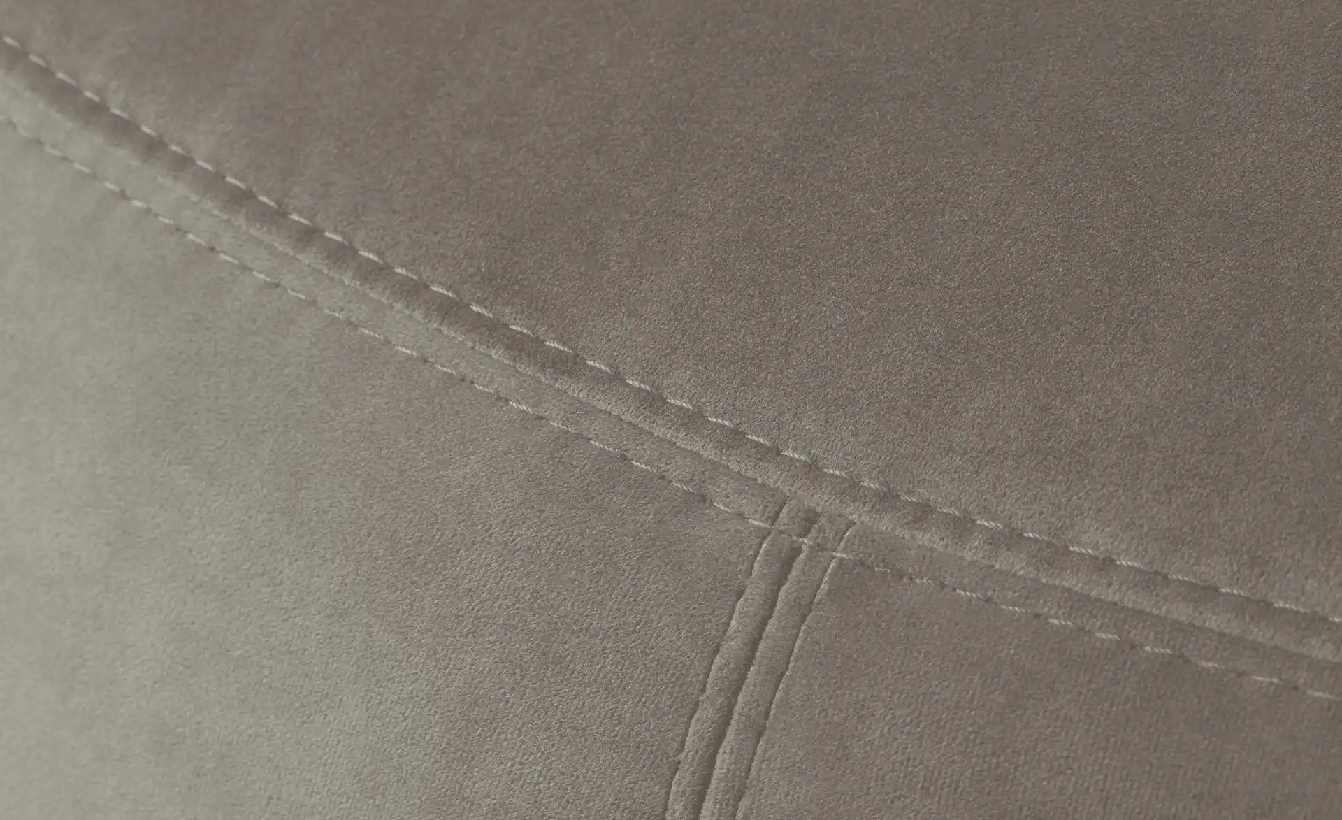 Samt Hocker AMADI Silbergrau - Velours
