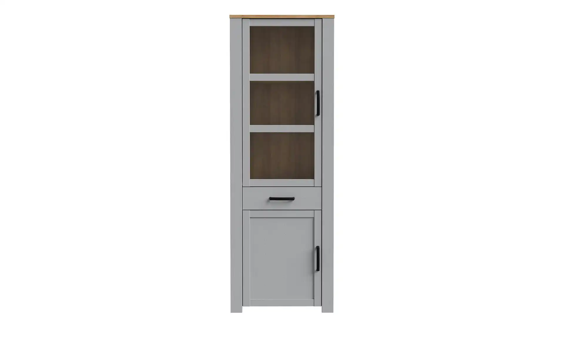 Vitrine TONEO Eiche Grau  - Einrichtungsbeispiel