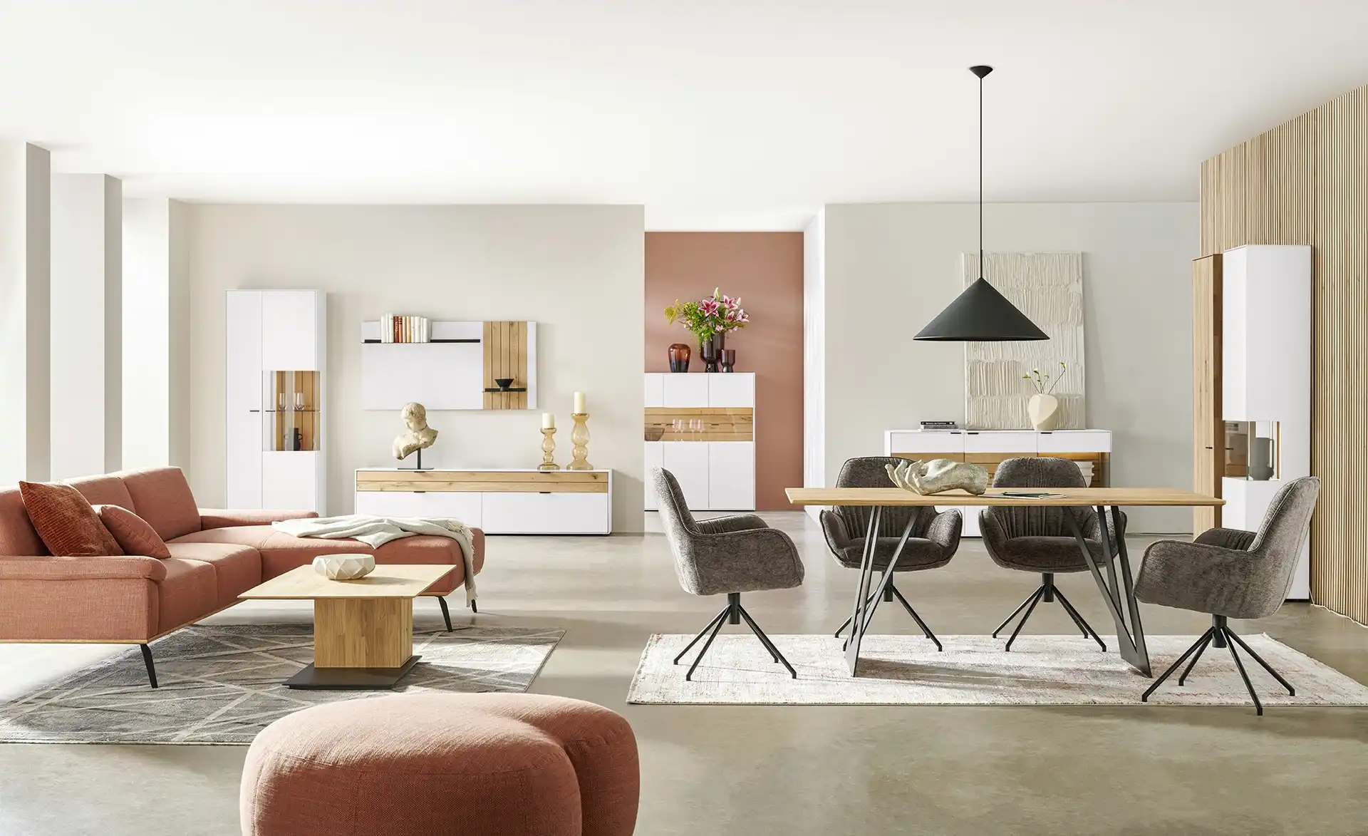 Highboard COMO Weiß - Einrichtungsbeispiel