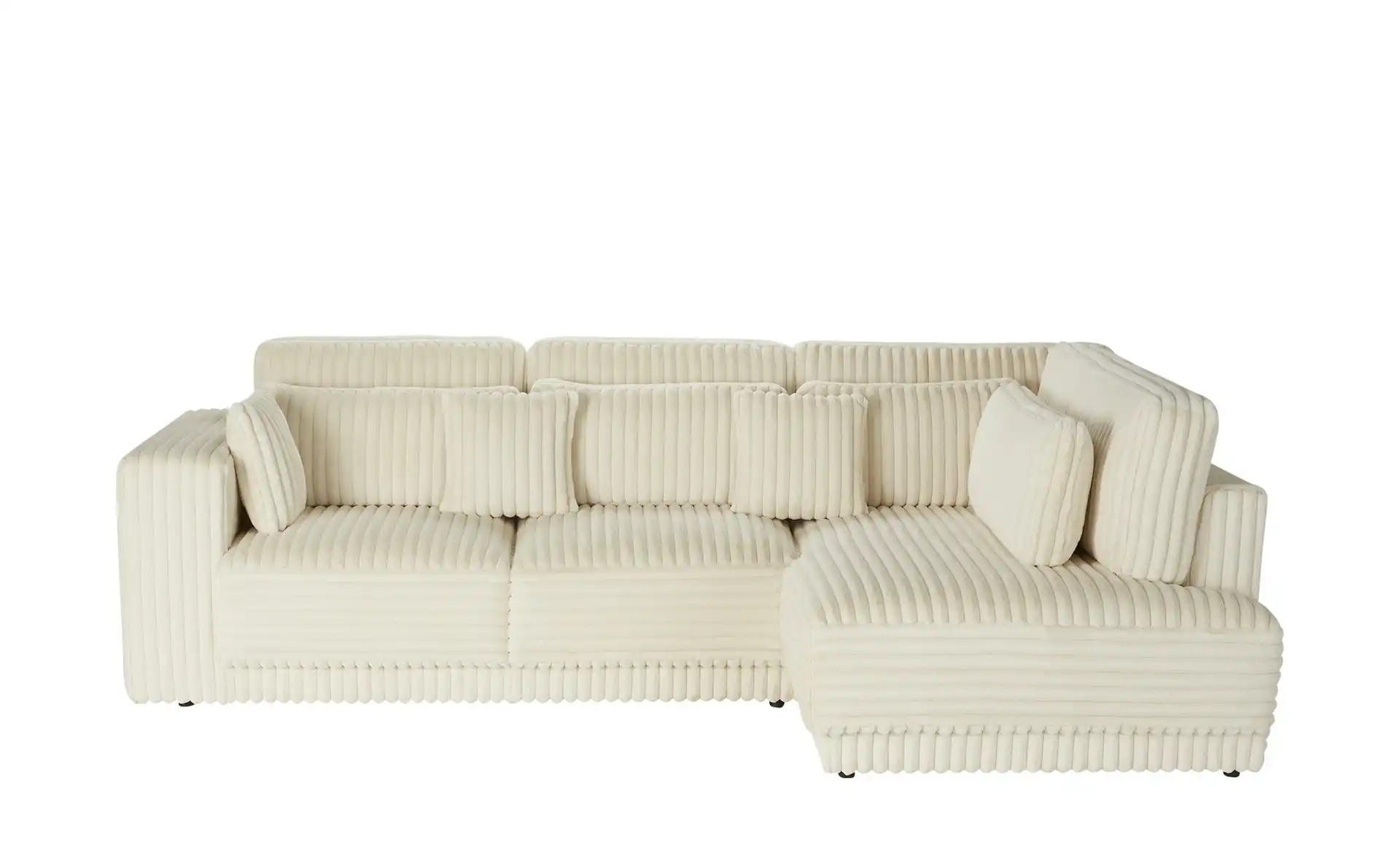 switch Ecksofa in modernem Breitcord Torrino