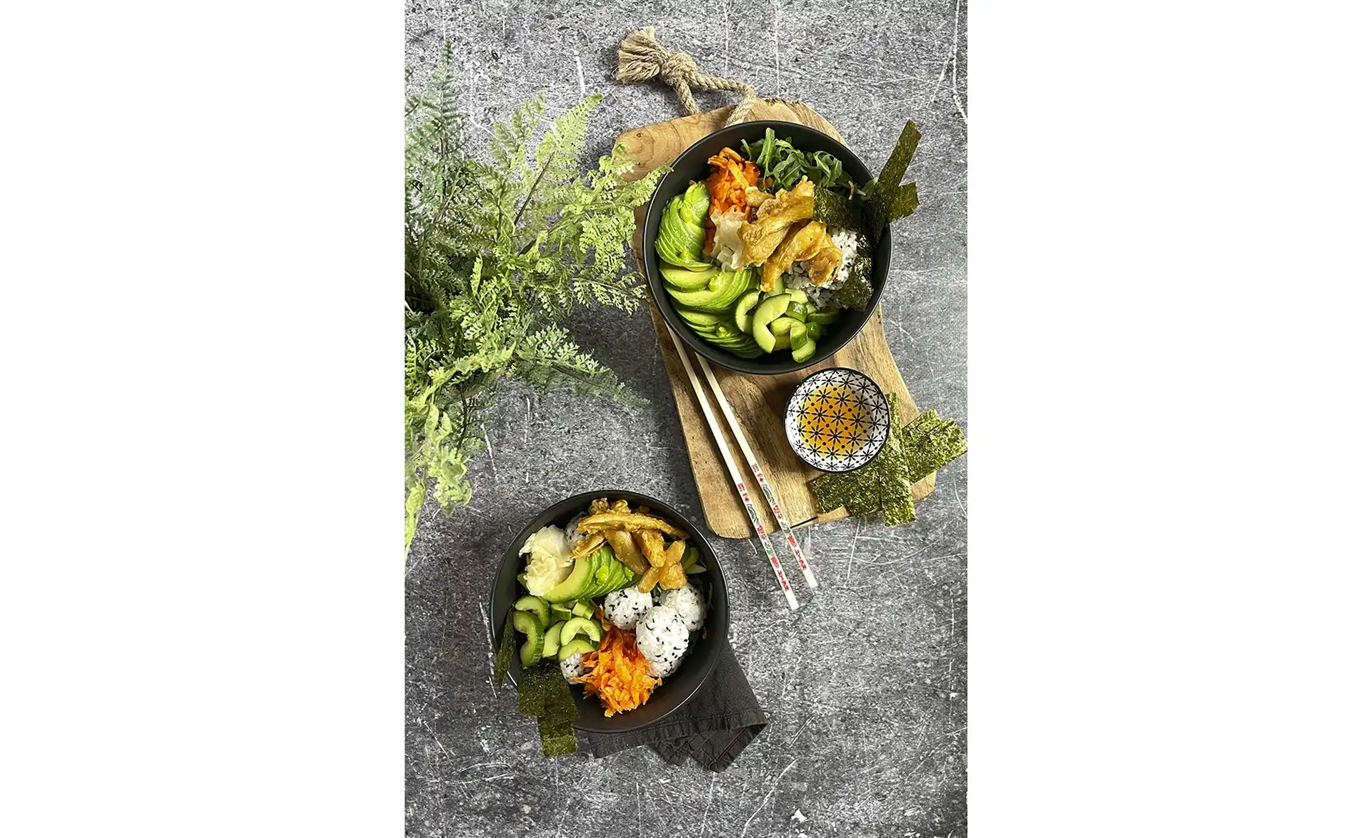 Poké Bowl Schüssel in Schwarz