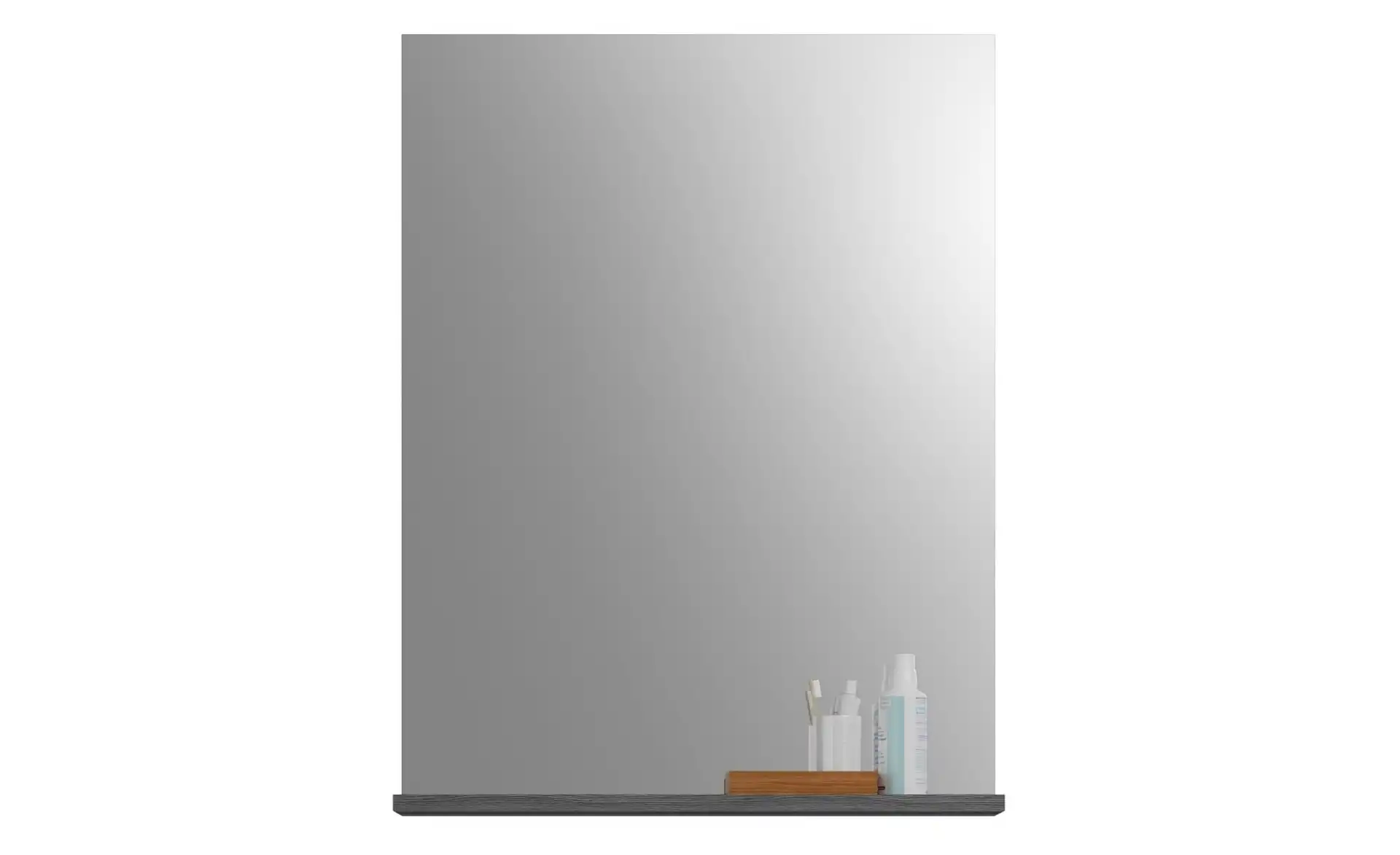 Badspiegel SCHLOONSEE, Breite 60cm, 1 Ablageboden, hochwertiges Spiegelglas, in verschiedenen Farben erhältlich, Badmöbel, Spiegel, Badezimmer Schloonsee