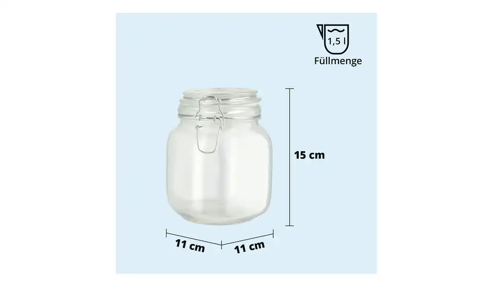 KHG Aufbewahrungsglas, Bild mit Text