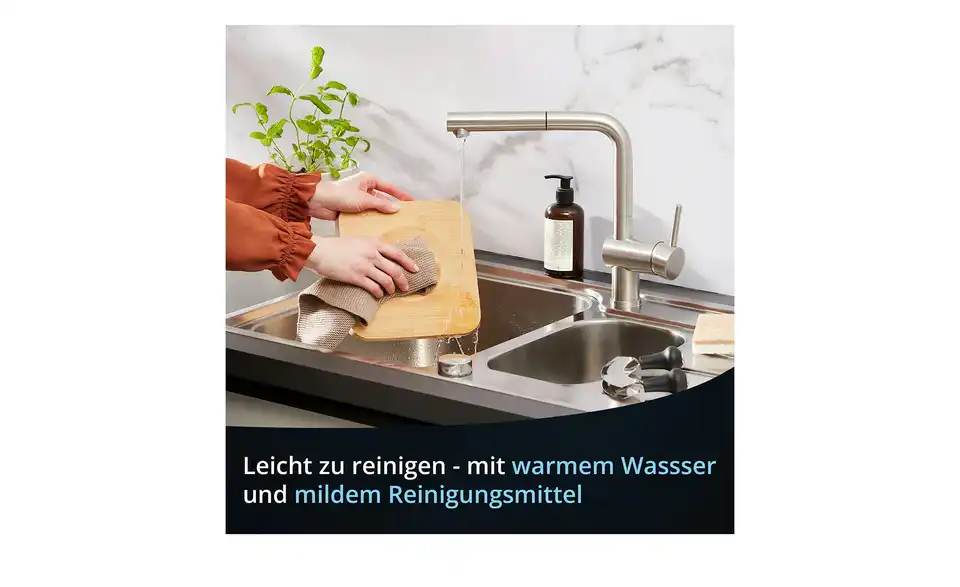 KHG Bambusbrett mit Wiegemesser, Bild mit Text