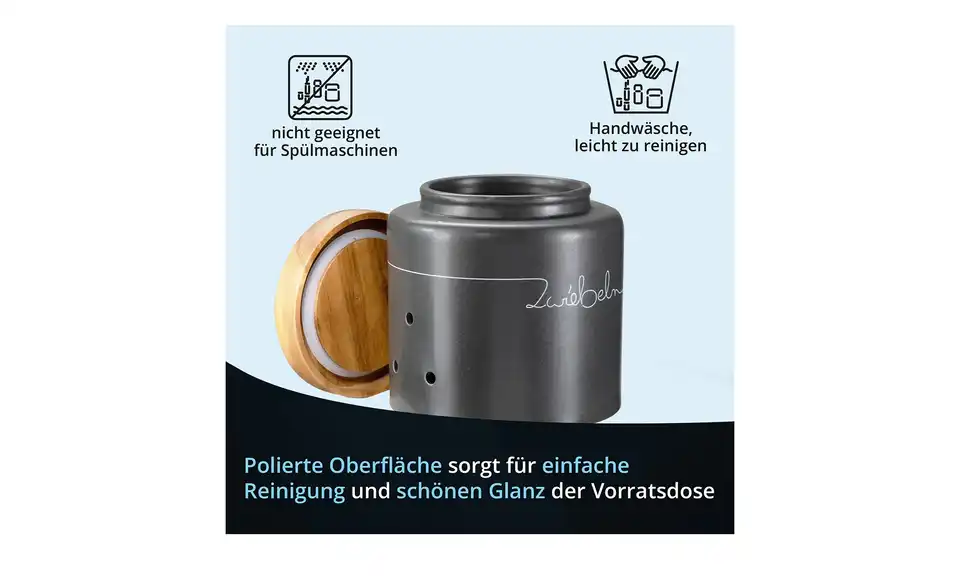 KHG Aufbewahrungsdose Zwiebeln, Bild mit Text