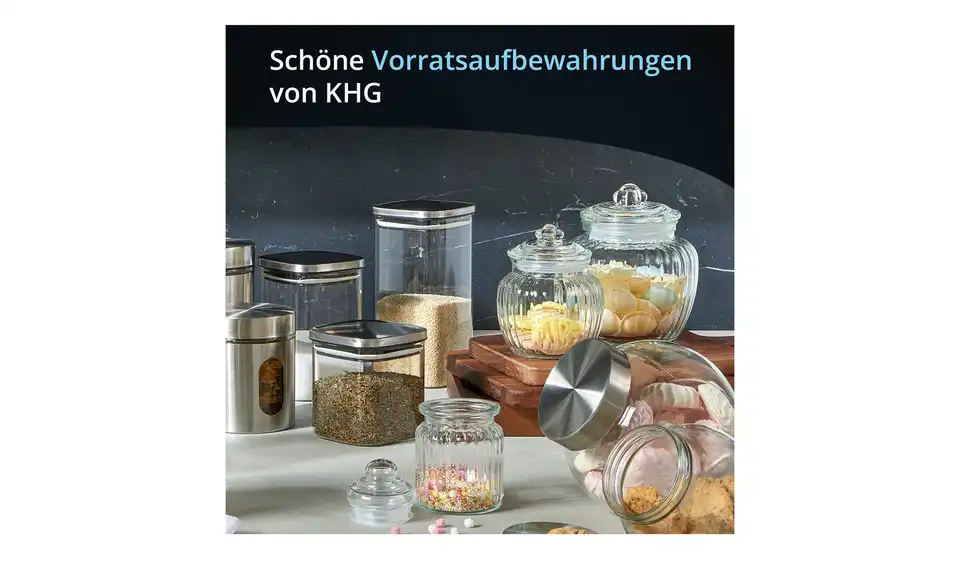 KHG Aufbewahrungsglas, Bild mit Text