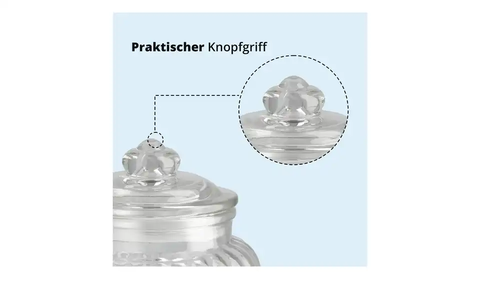 KHG Aufbewahrungsglas, Bild mit Text