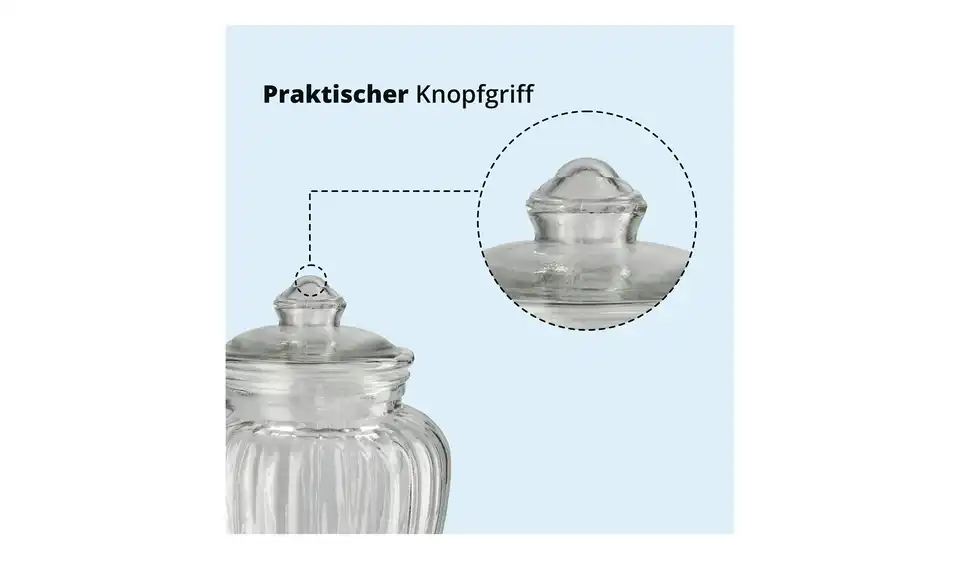 KHG Aufbewahrungsglas, Bild mit Text