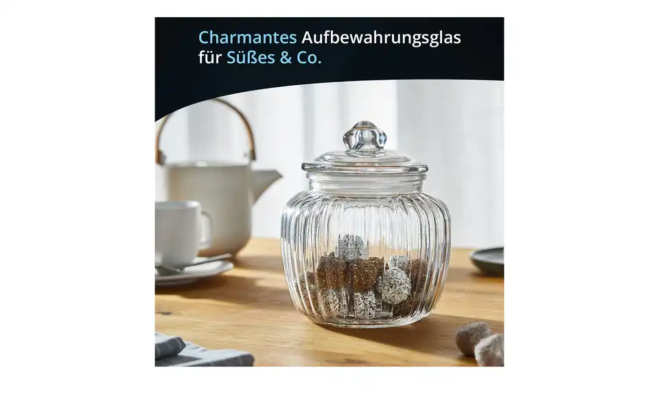 KHG Aufbewahrungsglas, Bild mit Text