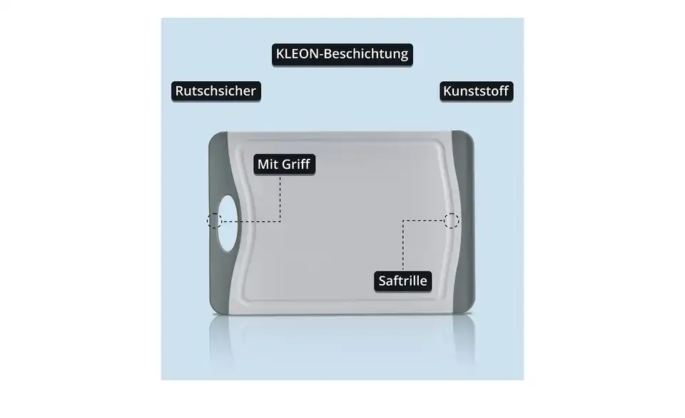 KHG Schneidebrett klein, Bild mit Text