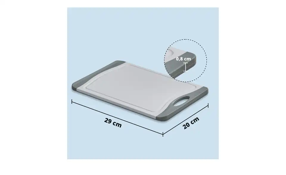 KHG Schneidebrett klein, Bild mit Text