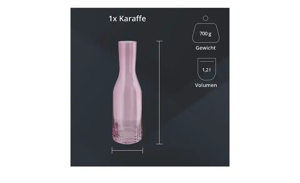 Peill+Putzler Karaffe 1,2 L Tavolo, Bild mit Text