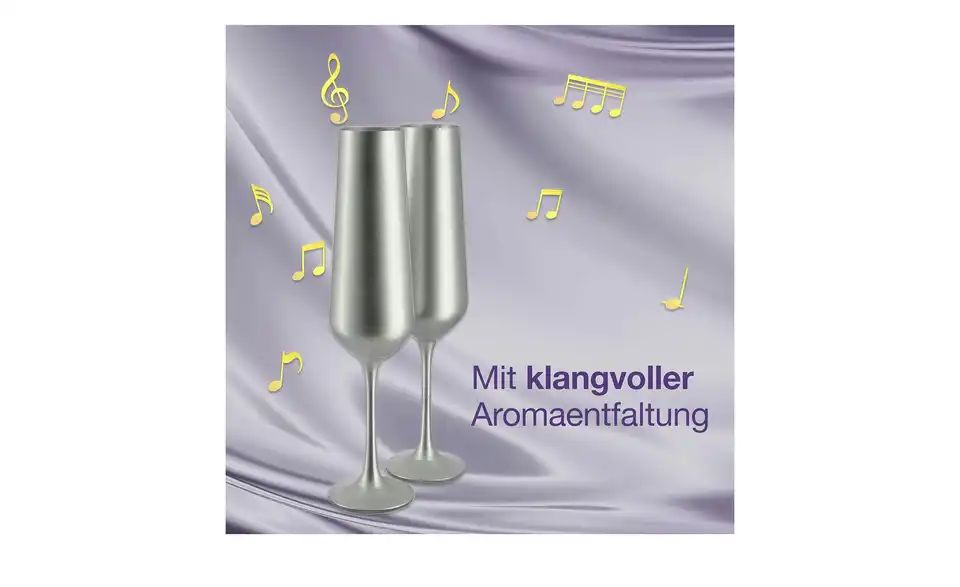 Peill+Putzler Sektkelch 200 ml, 2er Set Las Vegas, Bild mit Text