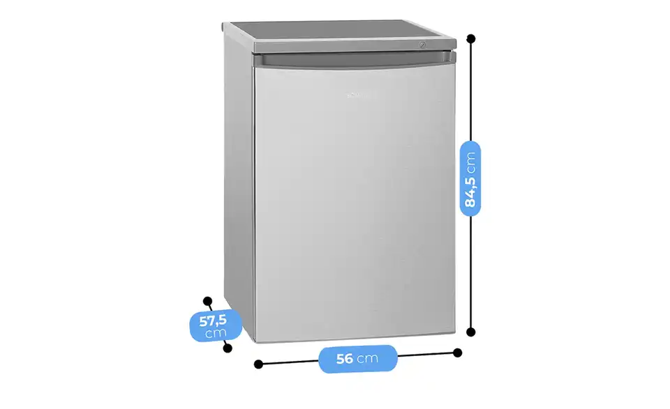 Bomann Kühlschrank KS 2184.1 ix, Bemaßung