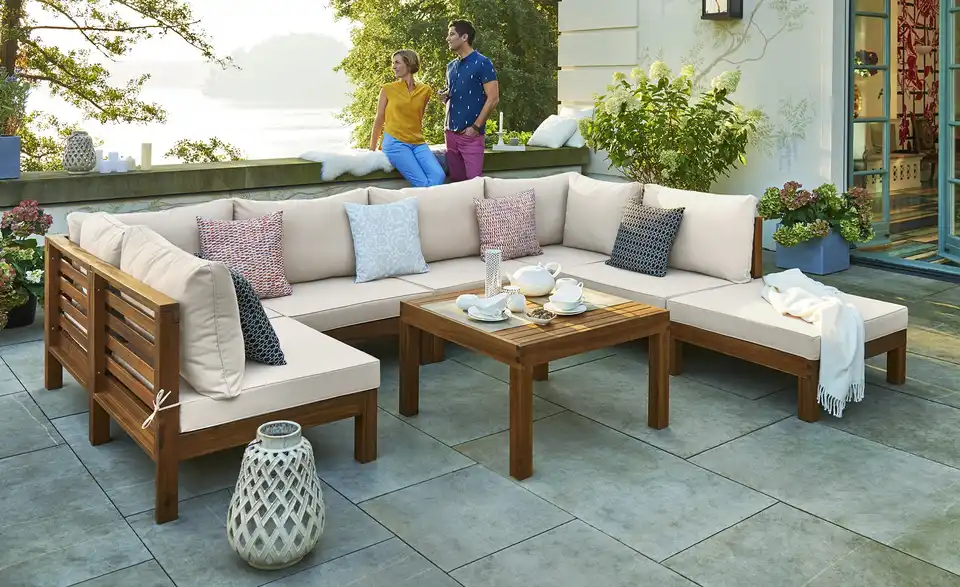 Yorkshire Loungehocker Cape, in Wohnsituation