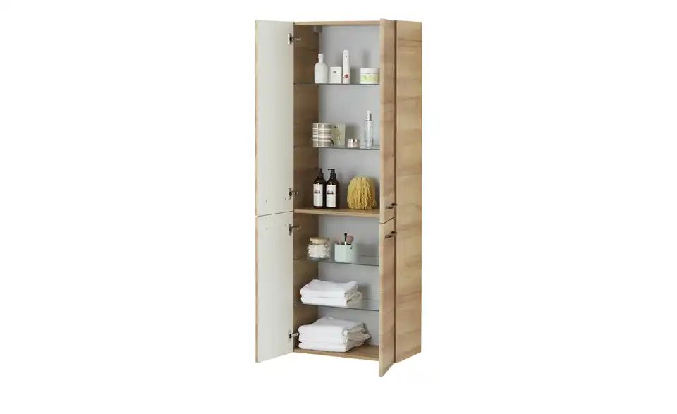 Hochschrank, 4-türig LOMELA - toller Stauraum