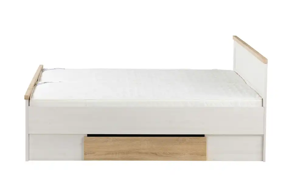 Bett mit 2 Nachtkommoden Lancaster, Profilansicht