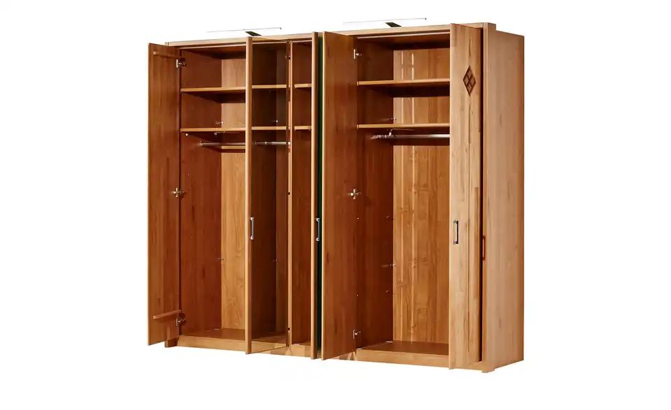 Drehtürenschrank 5-türig - teilmassiv - GENUA von WOODFORD - Woodford Drehtürenschrank 5-türig - teilmassiv - GENUA - toller Stauraum